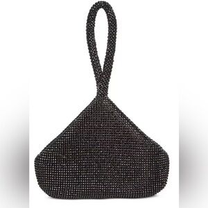 INC International Concepts Black Beaded Clutch